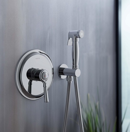 Смеситель Aquatek Классик AQ1519CR с гигиеническим душем, хром