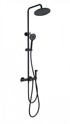 Душевая стойка Wonzon&Woghand WW-B3097-A-MB термостат, черный матовый