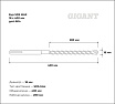 Бур SDS MAX 18x400 мм Gigant gmt-804
