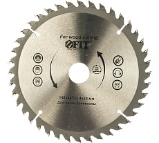Диск пильный по дереву (140х20 мм; 40Т) для циркулярных пил FIT 37715