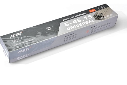 Электроды сварочные S-46.15 universal (4х400 мм; 5 кг; Е6013Х) RSE УТ-00000046