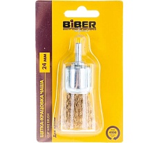 Щетка-крацовка чаша 24 мм для дрели Biber 70992 тов-076226