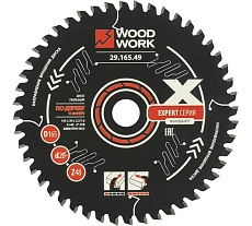 Диск пильный WOODWORK Эксперт 165x2.2/1.6x20 мм, Z=48 A=-5 ATB=15 29.165.49