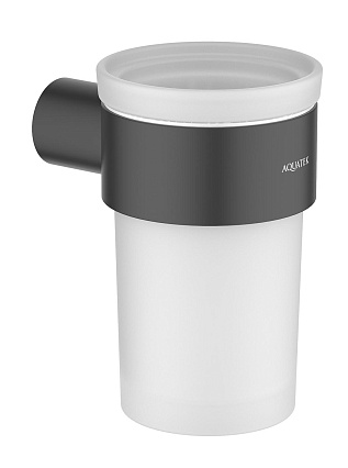 Держатель для стакана Aquatek Лира AQ4427MB черный матовый
