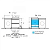 Мебель для ванной Санта Марс 130 см (рак.Юпитер 130см) напольная 2 ящика, белый