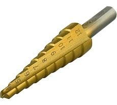 Сверло по металлу ступенчатое 4-12 мм Vertextools 4-12