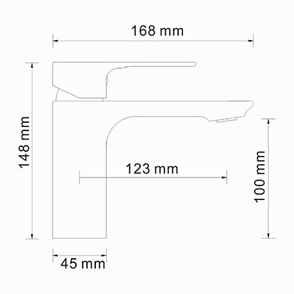 Смеситель для раковины WasserKRAFT Dinkel 5803