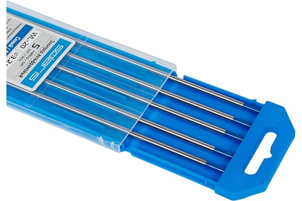 Электрод вольфрамовый синий WL-20 3.2 мм, 5 шт Solaris WM-4532