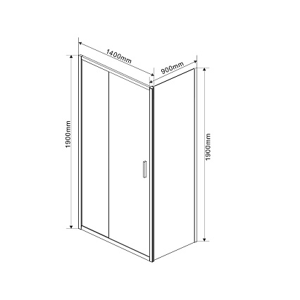 Душевой уголок Vincea Garda VSR-1G9014CLG 140x90 брашированное золото, прозрачный