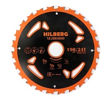Диск пильный Hilberg Vezdehod 190х30 мм, 24Т, 7 град HV192
