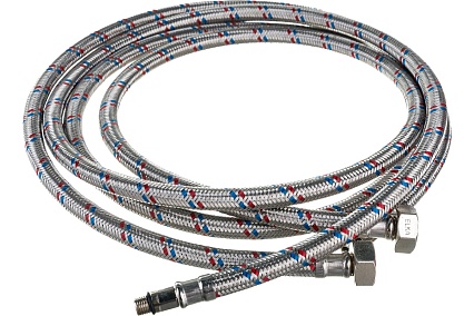 Гибкая подводка для смесителей ELKA 1/2" х М10 х 150 см, пара - длинный и короткий хвост ИС.100982
