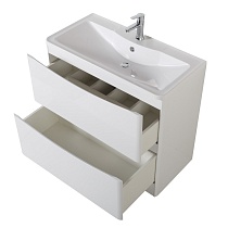 Мебель для ванной BelBagno Acqua 90 см напольная Bianco Lucido