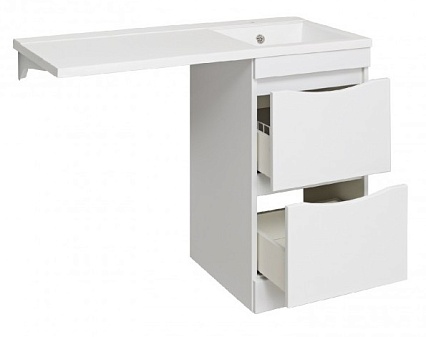 Мебель для ванной Руно Орион 105 см левое крыло, белый