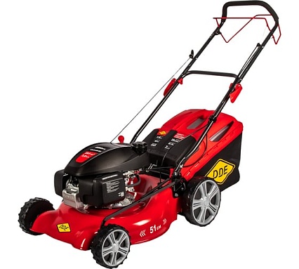 Бензиновая самоходная газонокосилка DDE LM 51-60 DH Honda 7,0 л.с., ширина 51 см, высота 25-75 мм, сбор-к 60 л, 915-021