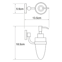 Дозатор жидкого мыла WasserKRAFT Rhein K-6299