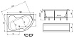 Акриловая ванна Marka One Aura 150x105 L