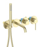 Смеситель для ванны Aquatek Европа AQ1344BG шлифованное золото