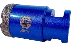 Коронка алмазная по керамограниту для УШМ 35 мм, М14, сухой рез TORGWIN T465353