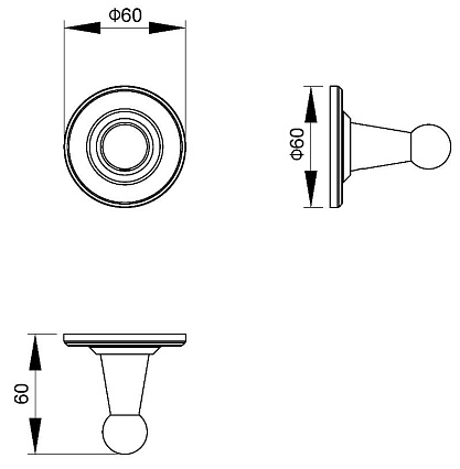 Крючок Timo Nelson 150011/00 chrome