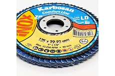 Диск лепестковый Inox (125х22 мм; Р60) Karbosan KAR-982340