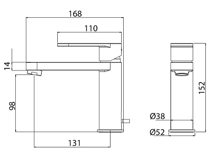 Смеситель для раковины M&Z Castello CSL00201M