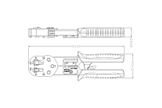 Обжимной инструмент для разъемов RJ45 Hyperline HL-3H00010 PLEZ 403345