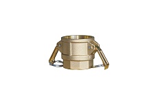 Камлок типа D (розетка; внутренняя резьба BSP; 38 мм-1 1/2&quot;; латунь) TITAN LOCK TL150DBR