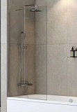 Шторка для ванны Cezares LIBERTA-V-1-TB-90/155-C-Cr 90x155 прозрачная, профиль хром