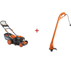 Комплект Patriot бензиновая газонокосилка PT 47LS + триммер PT 320 512109034