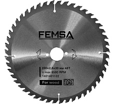 Диск пильный по дереву ST 230x2.8x30 мм, 48T FEMSA 1401401122