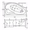 Акриловая ванна Aquanet Palma 170x100 L/R