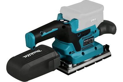 Вибрационная шлифмашина Makita LXT, BL, 18 В, XPT, 93x228 мм, 4000-12000 об/мин, ампл. 2.0 мм, 1.5 кг, кор., пылесборник, зажим, без аккум. и ЗУ DBO380Z