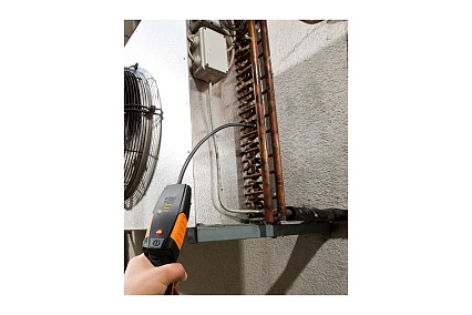 Газоанализатор течеискатель для CFC, HCFC, HFC Testo с сенсором, в транспортировочном кейсе с протоколом калибровки, батарейками и фильтром 00000002558