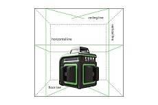 Лазерный уровень ADA Cube 360-2V GREEN Professional Edition А00571