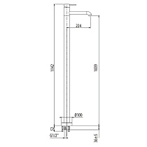 Смеситель для раковины Gattoni Circle Two 9109/90NO черный матовый