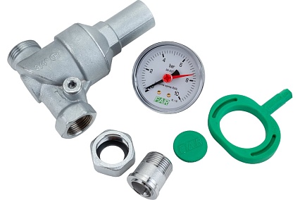 Редуктор хром FAR 3/4" ВР-НР, с манометром FA 2835 34