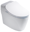 Электронный приставной унитаз Timo TE-721 с функцией биде, белый