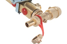 Комплект коллекторов Danfoss FHF-8 set с кронштейнами и воздухоотводчиками 8 контуров 088U0708