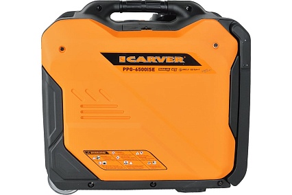 Инверторный генератор Carver ppg -6500ise 3,5/4,0квт, 220/12в, 2 роз.,usb, дисплей,колеса 01.020.00046