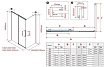 Душевой уголок Vincea Stella VSR-1ST8016CLGM 160x80 вороненая сталь, прозрачное