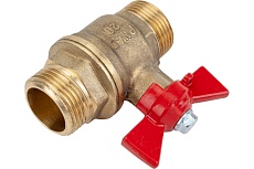 Шаровой для воды Valfex 3/4&quot; НР/НР ручка-бабочка, латунный 11Б27фт1М VF.219.LB1.034.Bir