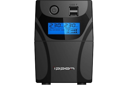 Источник бесперебойного питания Ippon Back Power Pro II 700 420Вт 700ВА черный 1030304