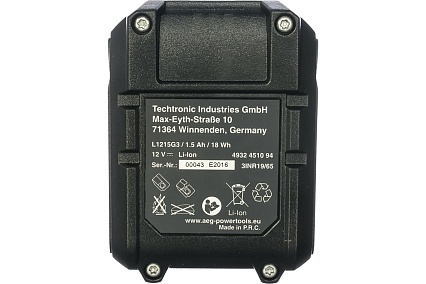 Аккумулятор L1215G3 (12 В; 1.5 А*ч; Li-Ion) AEG  4932451094