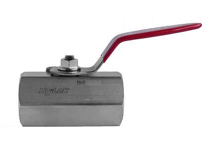 Шаровой кран Hy-Lok 110 серии из нержавеющей стали SS 316, NPT 3/8" внутр. - NPT 3/8" внутр., уплотнение peek BV-F-6N-PK