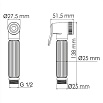 Гигиенический душ WasserKRAFT A139, светлая бронза