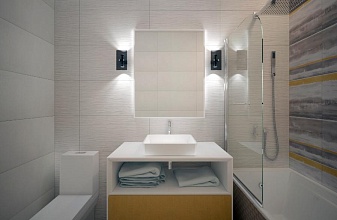 Дизайн-проект ванной комнаты "Под испанским небом"