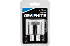 Коронка алмазная вакуумная пайка 45 мм, M14 Graphite 55H312