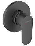 Смеситель для душа Hansgrohe Vernis Blend 71649670 внешняя часть, черный матовый