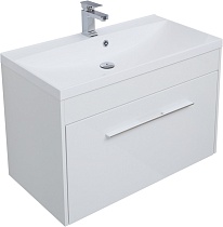 Тумба с раковиной Aquanet Августа 90 см белый