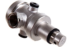 Редуктор давления Uni-Fitt 1/2 В никелированный, с отверстием под аксиальный манометр 1/4 204N2140